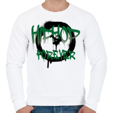 PRINTFASHION Hiphop forever - Férfi pulóver - Fehér