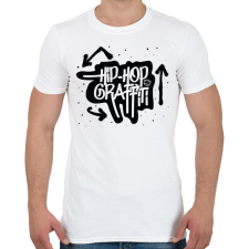 PRINTFASHION Hiphop graffiti - Férfi póló - Fehér férfi póló