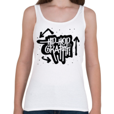 PRINTFASHION Hiphop graffiti - Női atléta - Fehér női trikó