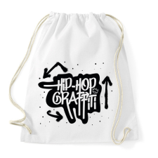 PRINTFASHION Hiphop graffiti - Sportzsák, Tornazsák - Fehér tornazsák