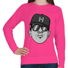 PRINTFASHION HipHop - Női pulóver - Fukszia