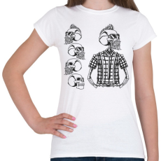 PRINTFASHION Hipster 03 - Női póló - Fehér