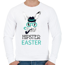 PRINTFASHION Hipster Easter - Férfi pulóver - Fehér férfi pulóver, kardigán
