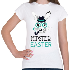 PRINTFASHION Hipster Easter - Női póló - Fehér női póló