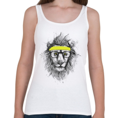 PRINTFASHION Hipster lion - Női atléta - Fehér