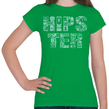 PRINTFASHION HIPSTER - Női póló - Zöld női póló