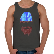 PRINTFASHION Hipszter - Férfi atléta - Sötétszürke atléta, trikó