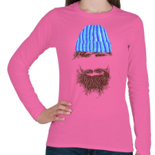 PRINTFASHION Hipszter - Női hosszú ujjú póló - Rózsaszín női póló