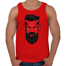 PRINTFASHION Hipszter sátán - Férfi atléta - Piros