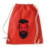 PRINTFASHION Hipszter sátán - Sportzsák, Tornazsák - Piros