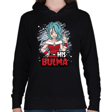 PRINTFASHION His Bulma - Női kapucnis pulóver - Fekete