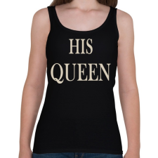 PRINTFASHION His Queen - Női atléta - Fekete atléta, trikó