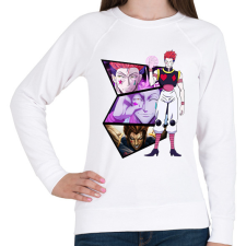 PRINTFASHION Hisoka - Hunter x Hunter - Női pulóver - Fehér női pulóver, kardigán