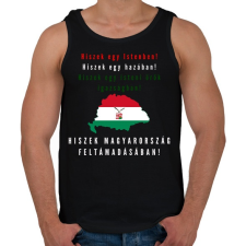 PRINTFASHION HISZEK EGY MINTA - Férfi atléta - Fekete atléta, trikó