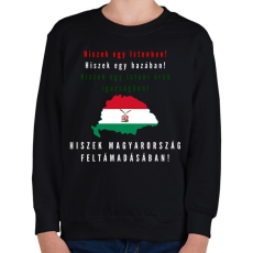 PRINTFASHION HISZEK EGY MINTA - Gyerek pulóver - Fekete