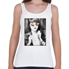 PRINTFASHION Hiszem, ha látom.. - Női atléta - Fehér női trikó