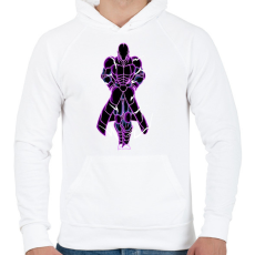 PRINTFASHION HIT - Férfi kapucnis pulóver - Fehér