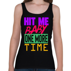 PRINTFASHION Hit Me Baby, One More Time - Női atléta - Fekete