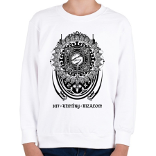 PRINTFASHION Hit Remény Bizalom - Gyerek pulóver - Fehér gyerek pulóver, kardigán