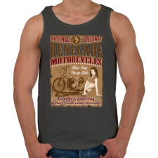 PRINTFASHION Hitehagyott  - Férfi atléta - Sötétszürke atléta, trikó