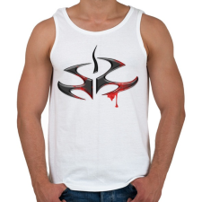 PRINTFASHION Hitman Logo - Férfi atléta - Fehér atléta, trikó