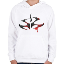 PRINTFASHION Hitman Logo - Gyerek kapucnis pulóver - Fehér gyerek pulóver, kardigán