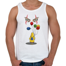 PRINTFASHION Hív a bohóc - Férfi atléta - Fehér atléta, trikó