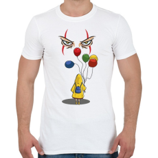 PRINTFASHION Hív a bohóc - Férfi póló - Fehér