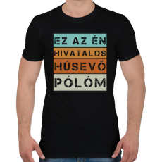 PRINTFASHION Hivatalos húsevő póló - Férfi póló - Fekete