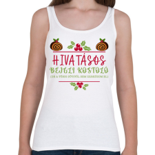 PRINTFASHION Hivatásos bejgli kostoló - Női atléta - Fehér női trikó