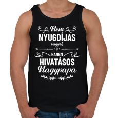 PRINTFASHION Hivatásos nagypapa - Férfi atléta - Fekete