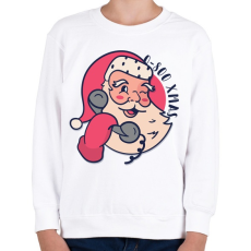 PRINTFASHION Hívd a Télapót - Gyerek pulóver - Fehér