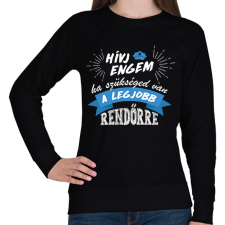 PRINTFASHION Hívj engem - Rendőr - Női pulóver - Fekete női pulóver, kardigán