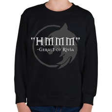 PRINTFASHION HMM - Geralt - Gyerek pulóver - Fekete
