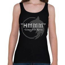 PRINTFASHION HMM - Geralt - Női atléta - Fekete