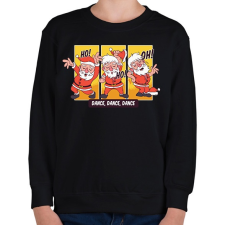 PRINTFASHION Ho-Ho-Ho - Gyerek pulóver - Fekete gyerek pulóver, kardigán