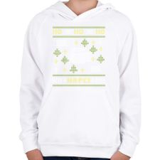 PRINTFASHION Ho ho ho hapci - Gyerek kapucnis pulóver - Fehér gyerek pulóver, kardigán