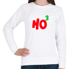 PRINTFASHION HO HO HO - Női pulóver - Fehér női pulóver, kardigán
