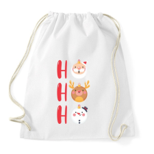 PRINTFASHION Ho ho ho - Sportzsák, Tornazsák - Fehér tornazsák