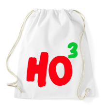 PRINTFASHION HO HO HO - Sportzsák, Tornazsák - Fehér tornazsák