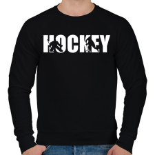 PRINTFASHION Hockey - Férfi pulóver - Fekete férfi pulóver, kardigán
