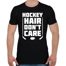 PRINTFASHION Hockey hair - Férfi póló - Fekete