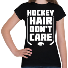 PRINTFASHION Hockey hair - Női póló - Fekete női póló