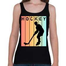 PRINTFASHION Hockey - Női atléta - Fekete női trikó