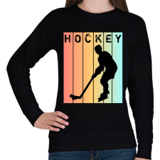 PRINTFASHION Hockey - Női pulóver - Fekete női pulóver, kardigán