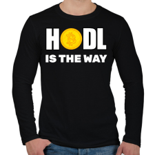 PRINTFASHION HODL - Férfi hosszú ujjú póló - Fekete férfi póló