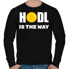 PRINTFASHION HODL - Férfi pulóver - Fekete férfi pulóver, kardigán