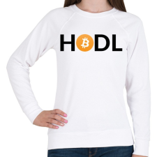 PRINTFASHION hodl - Női pulóver - Fehér női pulóver, kardigán