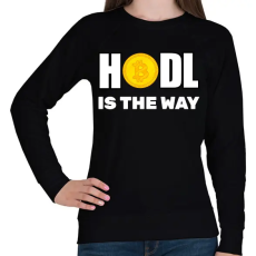 PRINTFASHION HODL - Női pulóver - Fekete