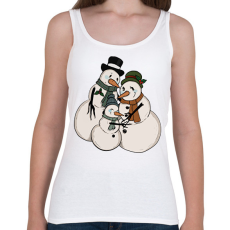 PRINTFASHION Hóember család - Női atléta - Fehér